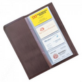 Top Grain Leather 96 Card Capacity Business Card File